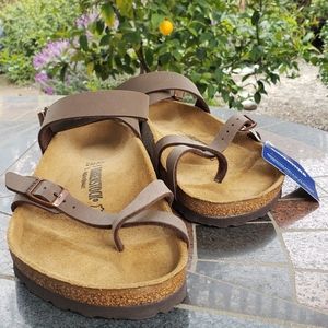 Birkenstock "Yara" ankle wrap sandal